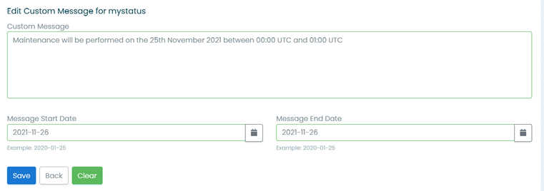 Status Page Configuration | Netumo Documentation